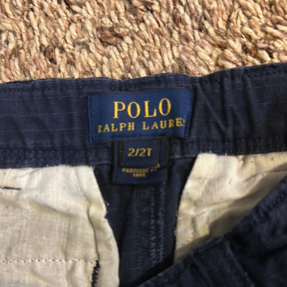 Polo by Ralph Lauren boys Navy Cargo Shorts - Picture 3 of 3